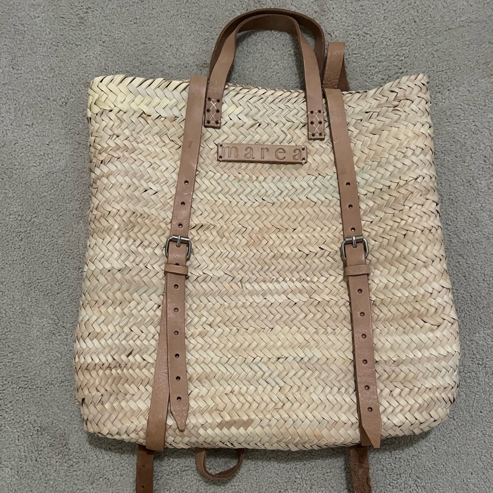 Marea by Liz Joy Straw Backpack